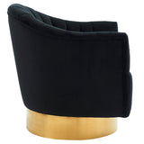 5. "Stunning black and gold Cortina Accent Chair - Enhance your interior design"