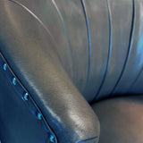 7. "Elegant Kyrie Accent Chair - Grey and Espresso color scheme complements any decor"