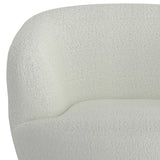 7. "White accent chair with durable construction and long-lasting comfort"