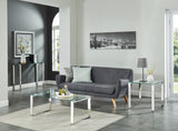 5. "Zevon Accent Table in Silver - Functional and eye-catching furniture"