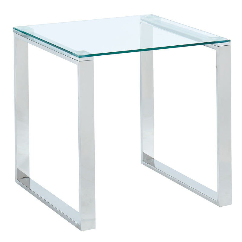 1. "Zevon Accent Table in Silver - Elegant and versatile furniture piece"