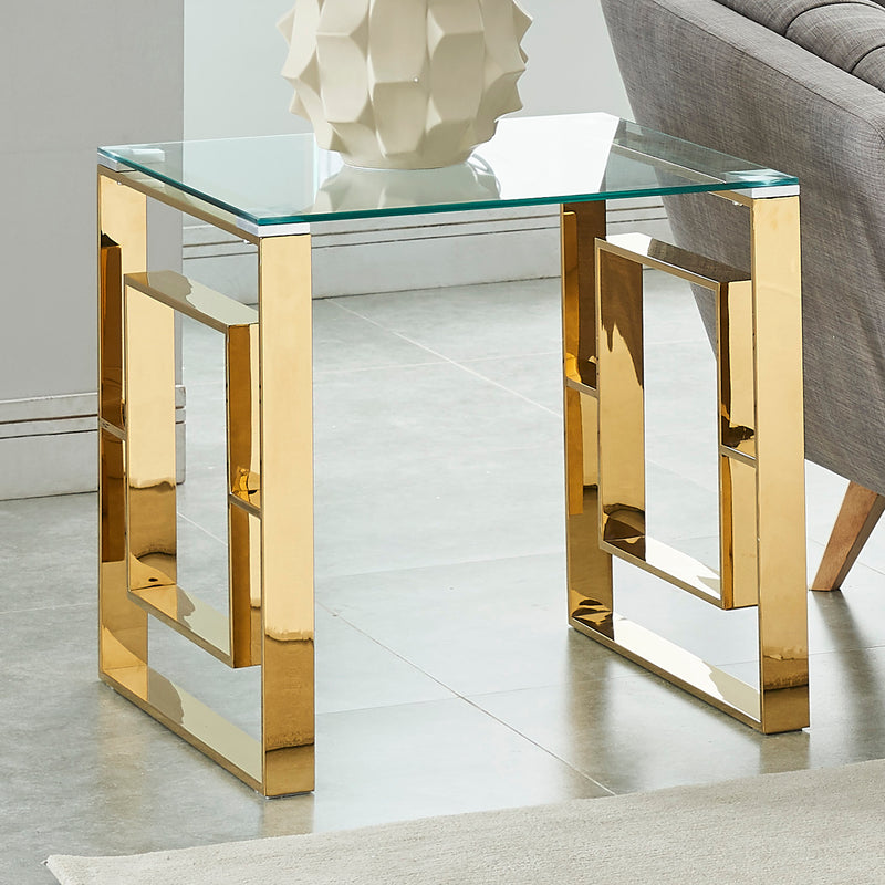 2. "Gold Eros Accent Table - Stylish addition to any room"