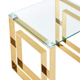 5. "Gold Accent Table with Modern Design - Enhance your home decor"