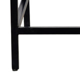 7. "Ojas Accent Table in Natural Burnt and Black - Ideal for Living Rooms and Bedrooms"