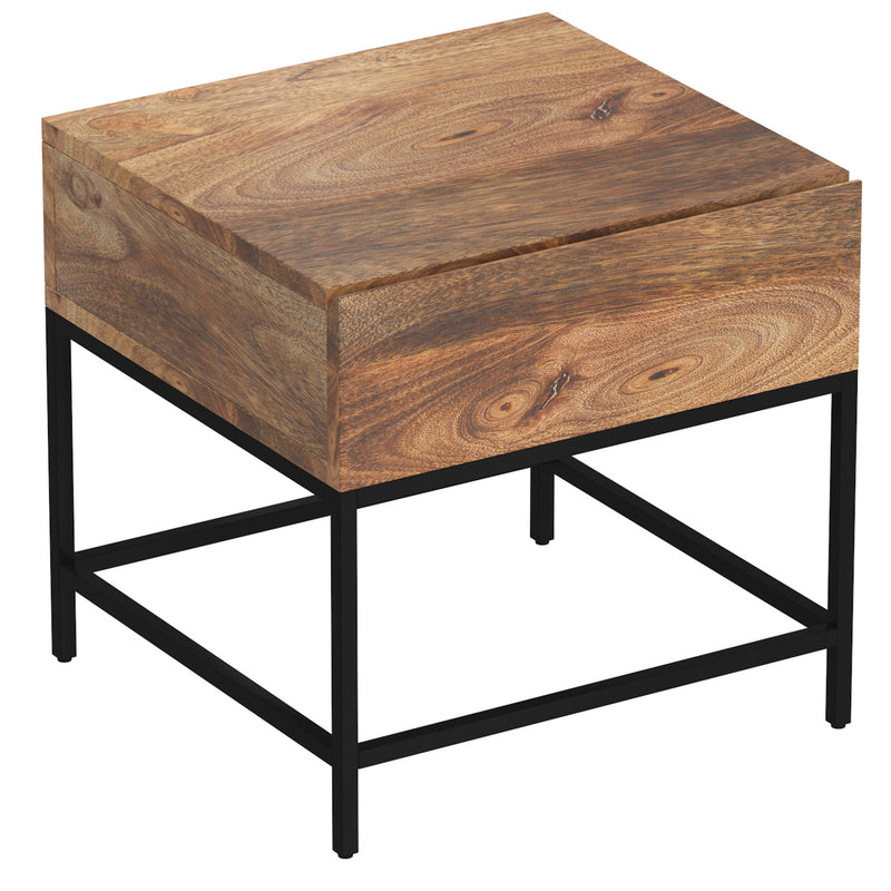 1. "Ojas Accent Table in Natural Burnt and Black - Stylish and Functional Furniture"