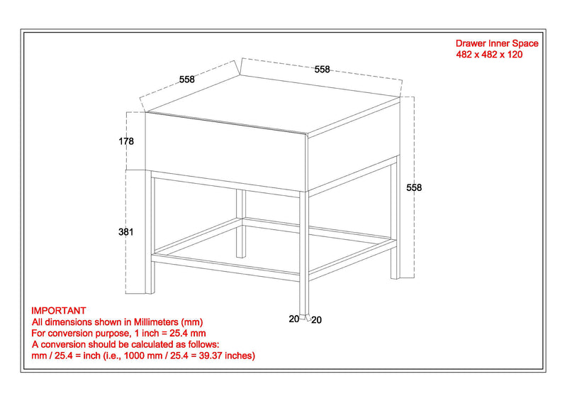 8. "Medium-sized Ojas Accent Table - Practical and Stylish Addition to Any Room"