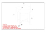 8. "Modern Grey and Black Accent Table - Add a touch of elegance with Blox Round Table"