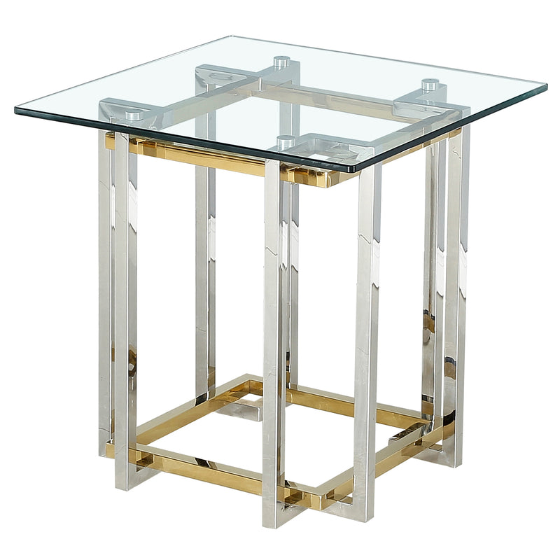 5. "Silver and Gold Florina Accent Table - Enhance your interior design"