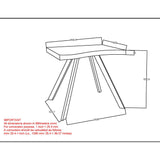 8. "Natural and Black Virag Accent Table - Add a touch of sophistication to your space"