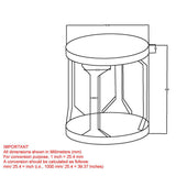 8. "Avni Round Accent Table - Enhances the aesthetic appeal of any room"