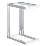 1. "Estrel Small Accent Table in Silver - Elegant and versatile furniture piece"