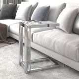 2. "Silver Estrel Small Accent Table - Stylish addition to any room"
