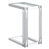 3. "Versatile Estrel Small Accent Table in Silver - Perfect for small spaces"