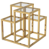1. "Casini Accent Table in Gold - Elegant and Versatile Furniture Piece"