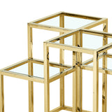 6. "Medium-sized Gold Accent Table - Ideal for Small Spaces or Apartments"