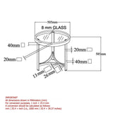 8. "Chrome Strata Accent Table - Enhance your living room or bedroom with this contemporary furniture item"