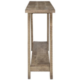 3. "Stylish Volsa Console Table - Reclaimed Wood Finish for Entryway"