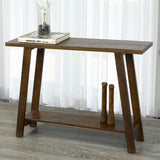 2. "Elegant Volsa Console Table in Walnut for modern interiors"
