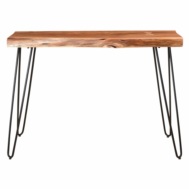 4. "Nila Console/Desk in Natural and Black - Sleek and Modern Home Office Solution"