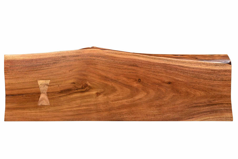 5. "Natural and Black Nila Console/Desk - Ideal for Work or Study"