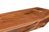 6. "Medium-sized Nila Console/Desk in Natural and Black - Enhance Your Home Decor"