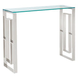 1. "Eros Console/Desk in Silver - Sleek and modern design for contemporary interiors"