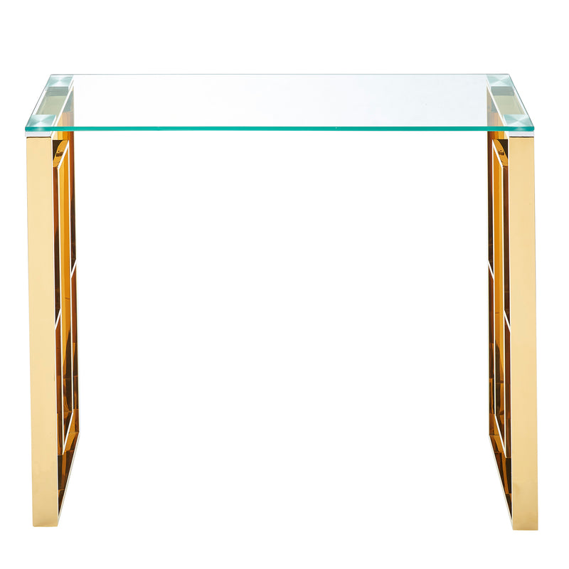 4. "Gold Eros Console/Desk - Luxurious Addition to Any Living or Workspace"