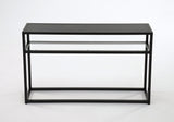 3. "Modern Black Console Table - Perfect for displaying your favorite decor items"