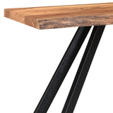 4. "Virag Console/Desk - Natural and Black Finish for a Modern Look"