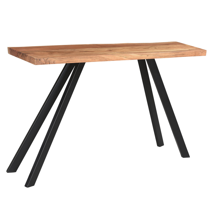 5. "Sturdy Virag Console/Desk in Natural and Black - Ideal for Home Office"
