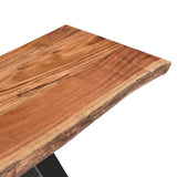 6. "Natural and Black Virag Console/Desk - Sleek and Contemporary Furniture"