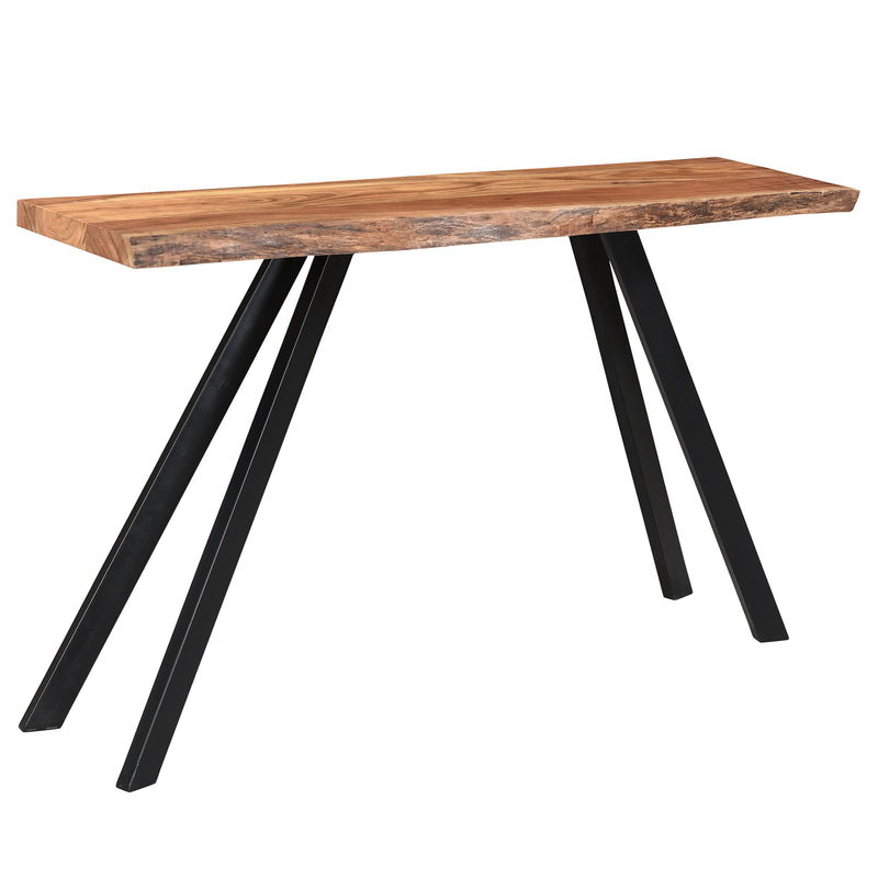 1. "Virag Console/Desk in Natural and Black - Versatile and Stylish Furniture Piece"