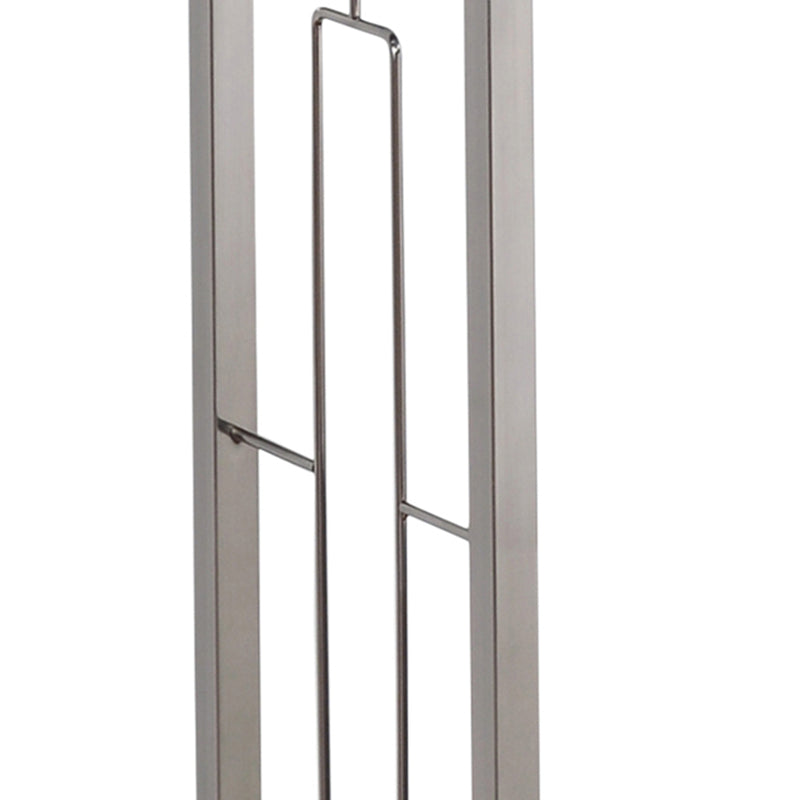 6. "Chrome Athena Console Table - Ideal for entryways or hallways"