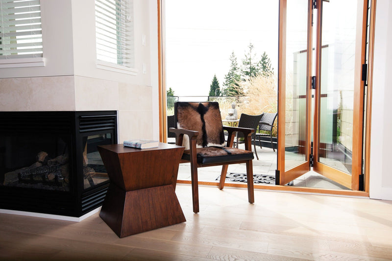 4. Rio Cool Armchair - Cool Brown, Leather/Goat Hair for luxurious living spaces