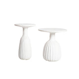 5. "Stylish Accent Side Table - Tall perfect for displaying decor or holding essentials"