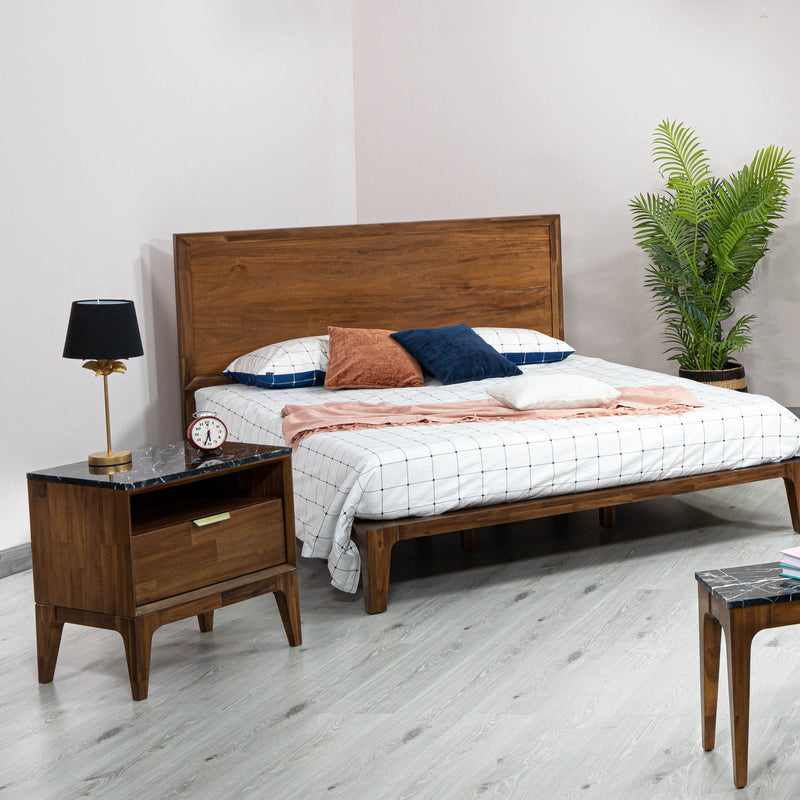 12. "Allure Queen Bed - Unwind in Style and Comfort Every Night"