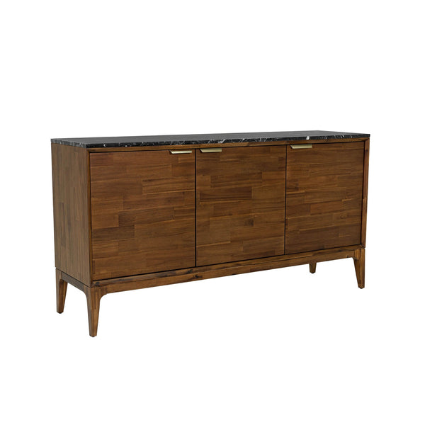 1. "Allure 3 Door Sideboard in sleek black finish"