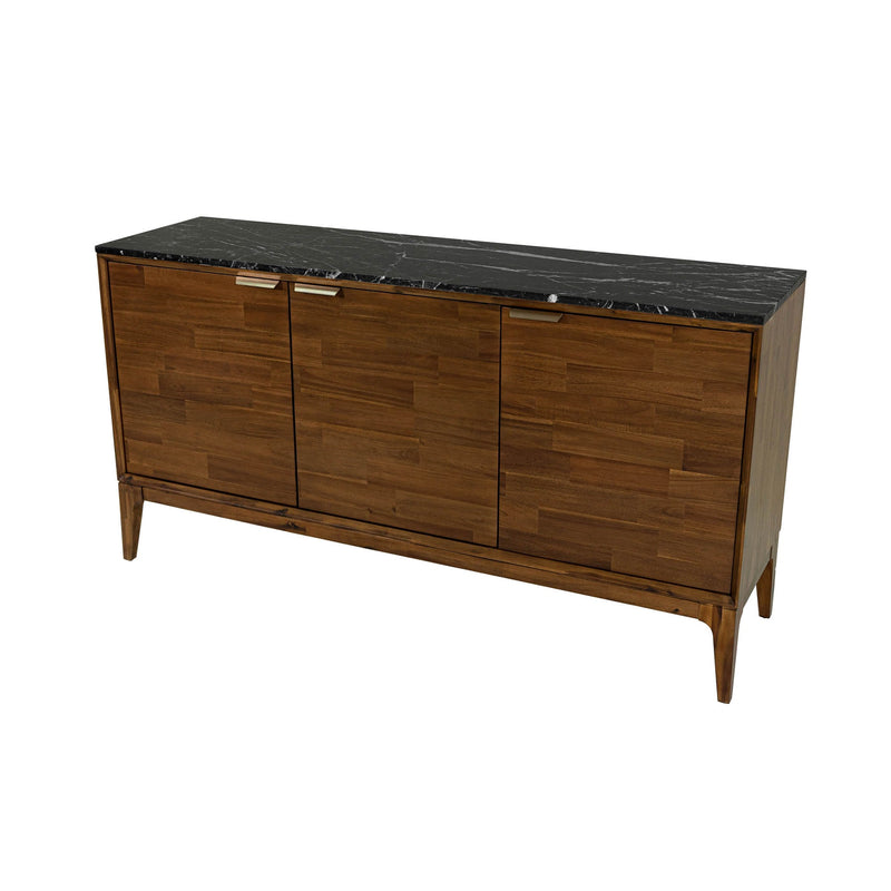 6. "Functional Allure 3 Door Sideboard with hidden storage compartments"