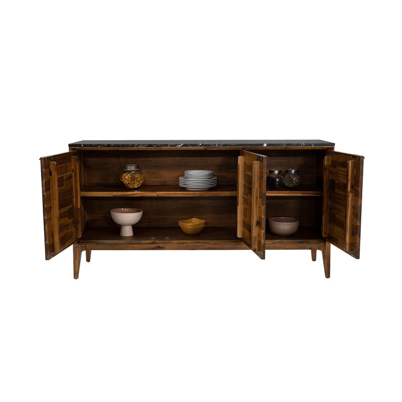 7. "Sturdy Allure 3 Door Sideboard made from high-quality materials"