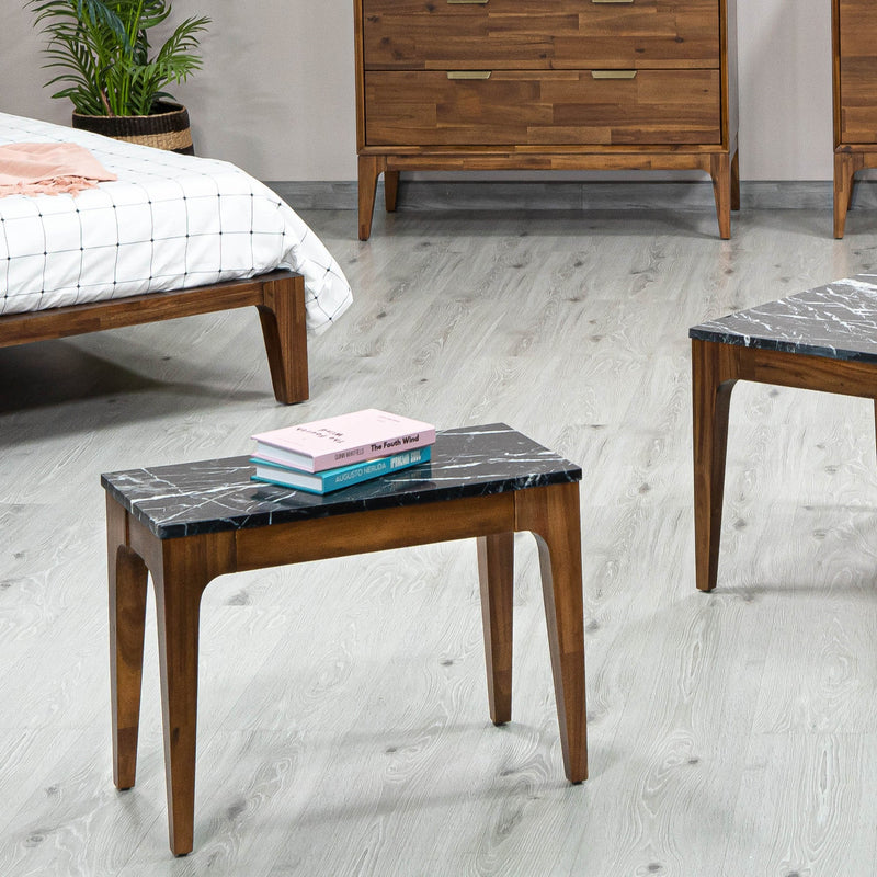 8. "Sophisticated Allure Side Table - Rectangular with a timeless appeal"