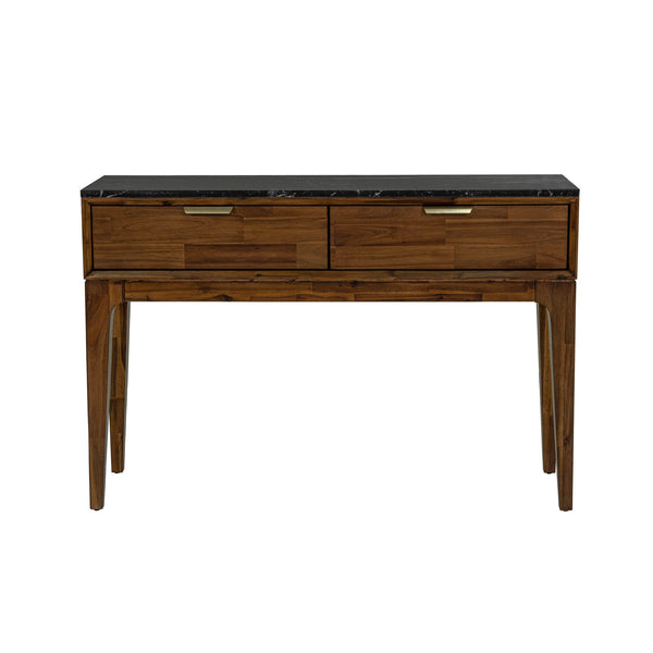 2. "Elegant Allure Console Table with mirrored accents"