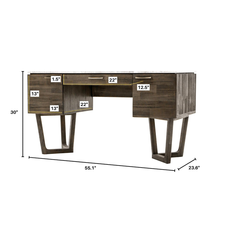 3. "Stylish Aura Writing Desk with durable construction and elegant finish"