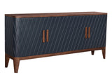 1. "Eden Sideboard in sleek modern design with ample storage space"