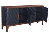 3. "Versatile Eden Sideboard with a natural wood finish and contemporary appeal"