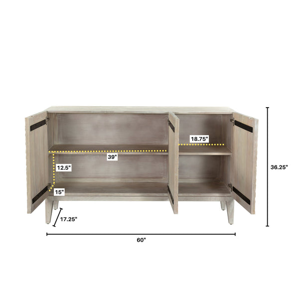 2. "Heaven Sideboard - Beautifully crafted with ample storage space"