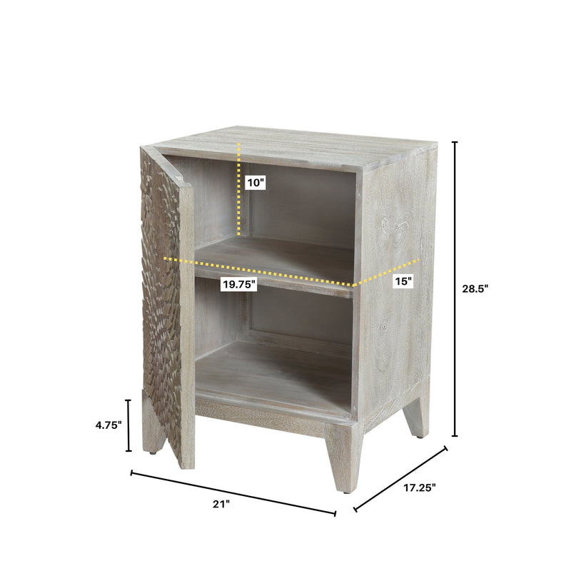 8. "Versatile Heaven Nightstand - Ideal for Small Spaces and Apartments"