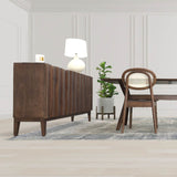 2. "Sleek and stylish vertical sideboard for contemporary interiors"