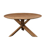 3. "Sturdy Round 3 Legged Dining Table with Sleek Design"