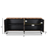 3. "Versatile Virtual Sideboard for organizing and displaying home decor"