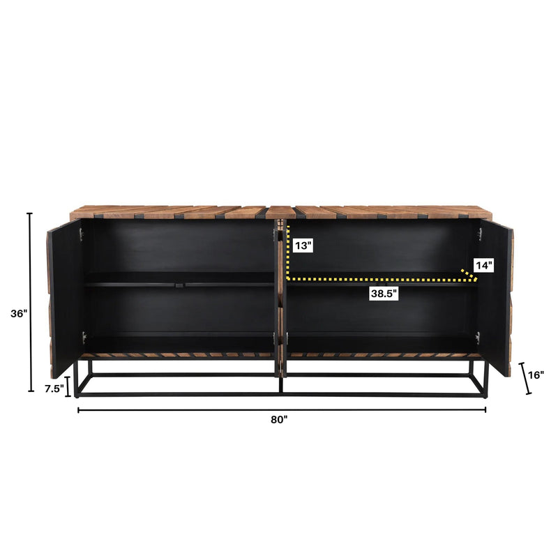 3. "Versatile Virtual Sideboard for organizing and displaying home decor"